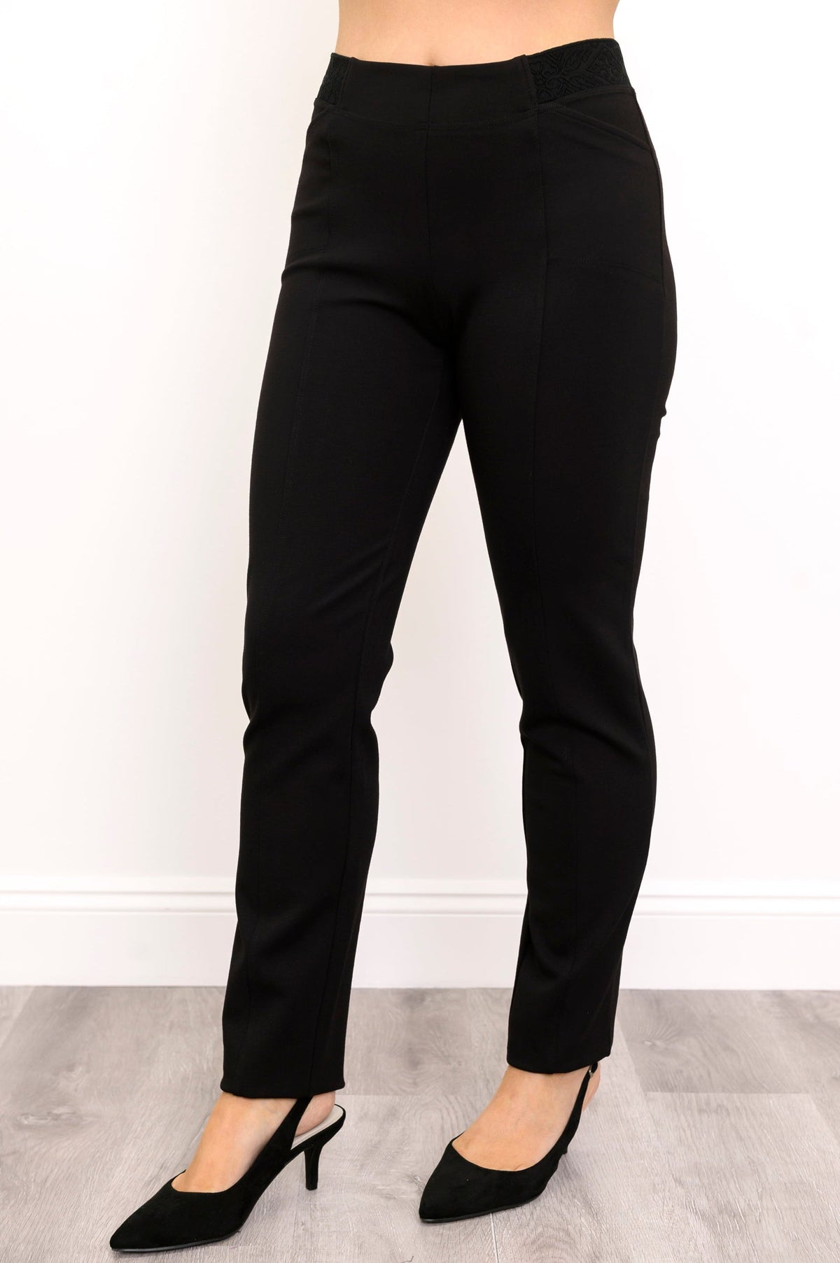 Nadia Petite Pant, Black, Modal