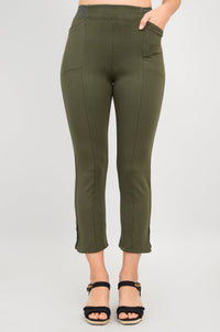 Nadine Crop, Khaki, Modal