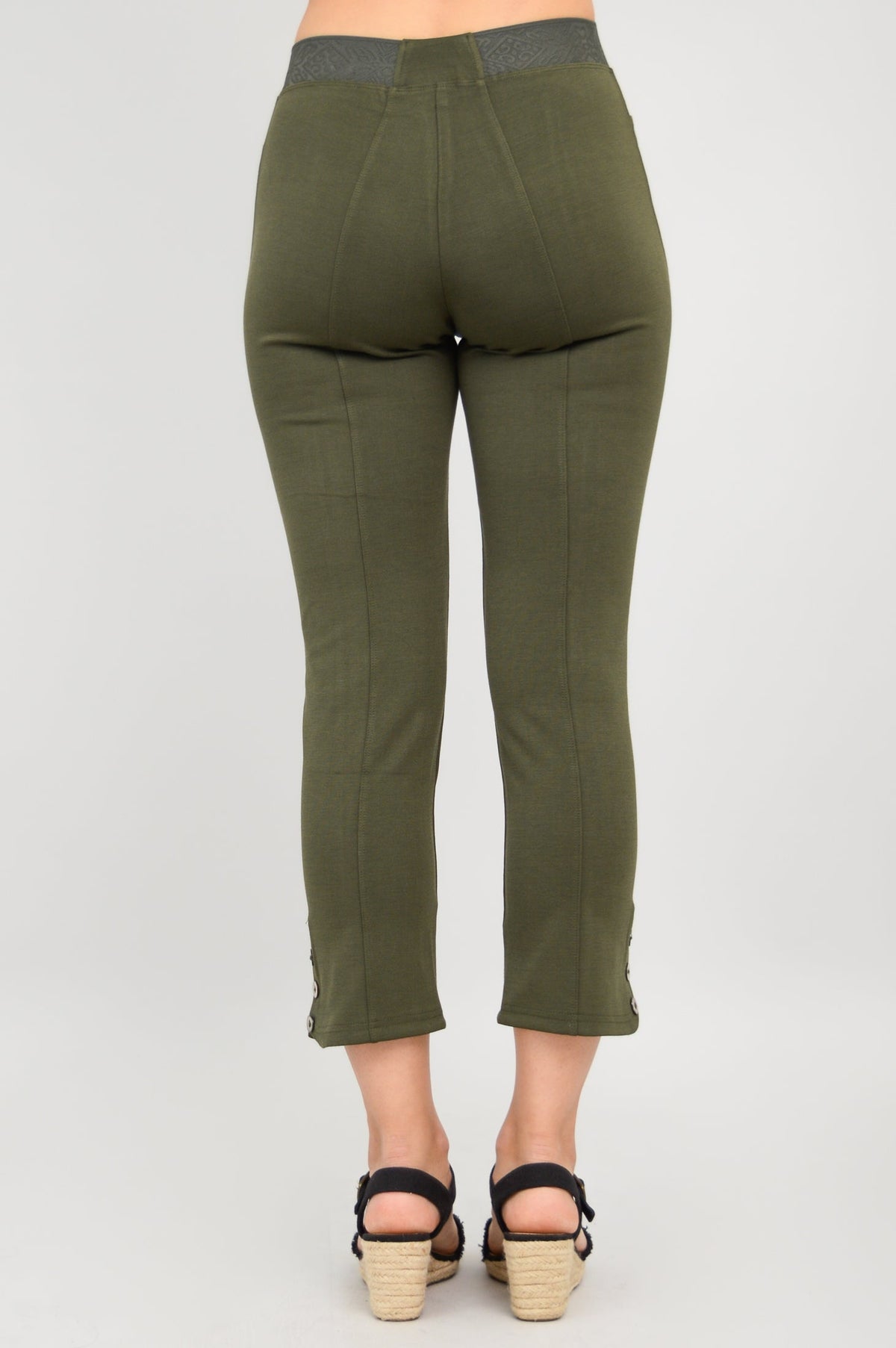 Nadine Crop, Khaki, Modal