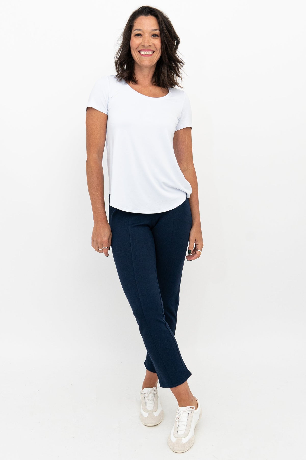 Nadine Crop, Indigo, Modal