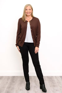 Oakly Sweater, Chocolate, Cotton