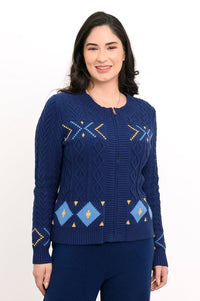 Olivia Sweater, Indigo Star, Cotton