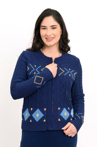 Olivia Sweater, Indigo Star, Cotton