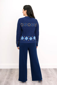 Olivia Sweater, Indigo Star, Cotton