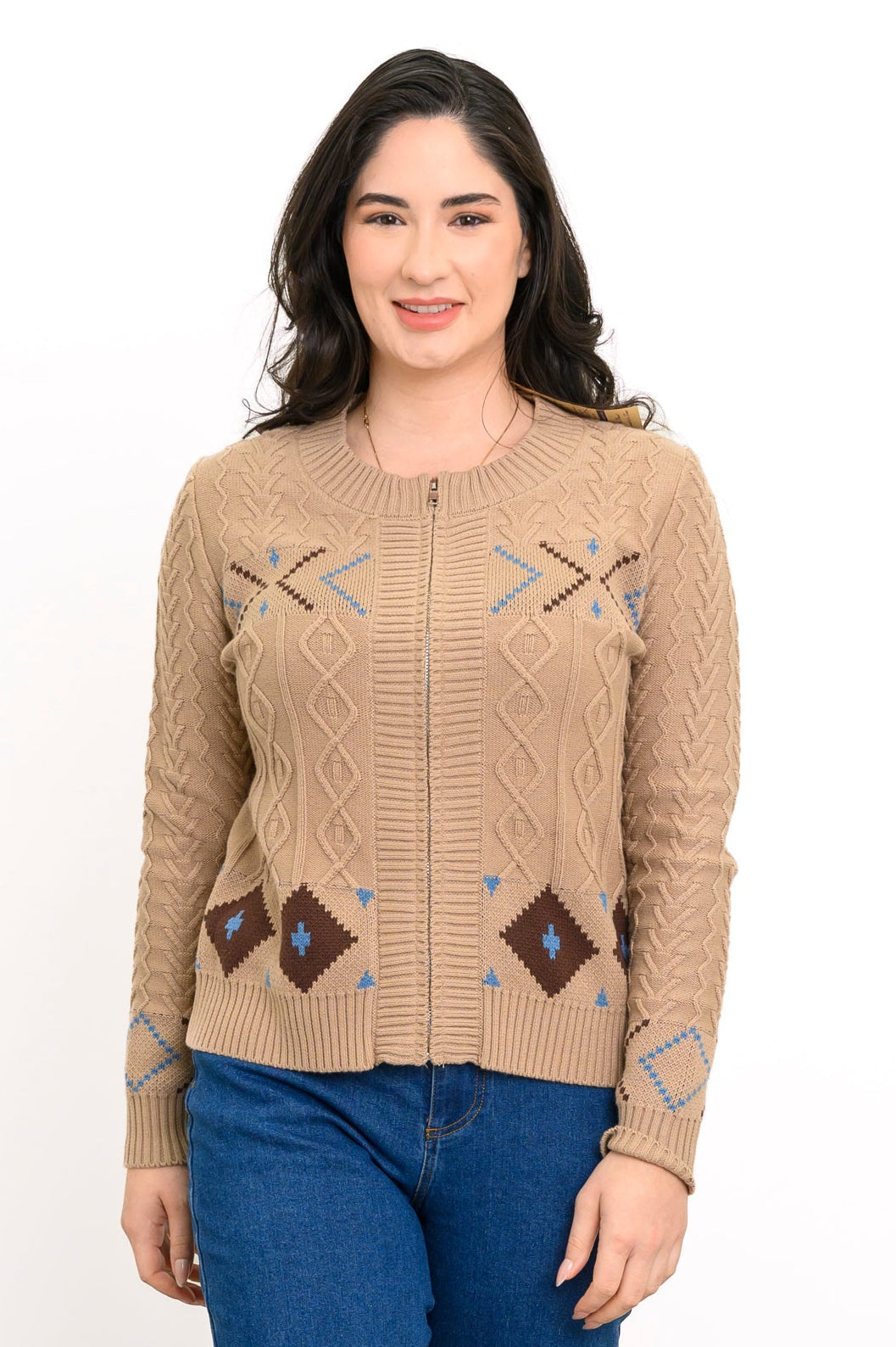 Olivia Sweater, Ivory Star, Cotton