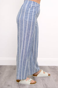 Parker Pant, Denim Stripe, Linen Viscose
