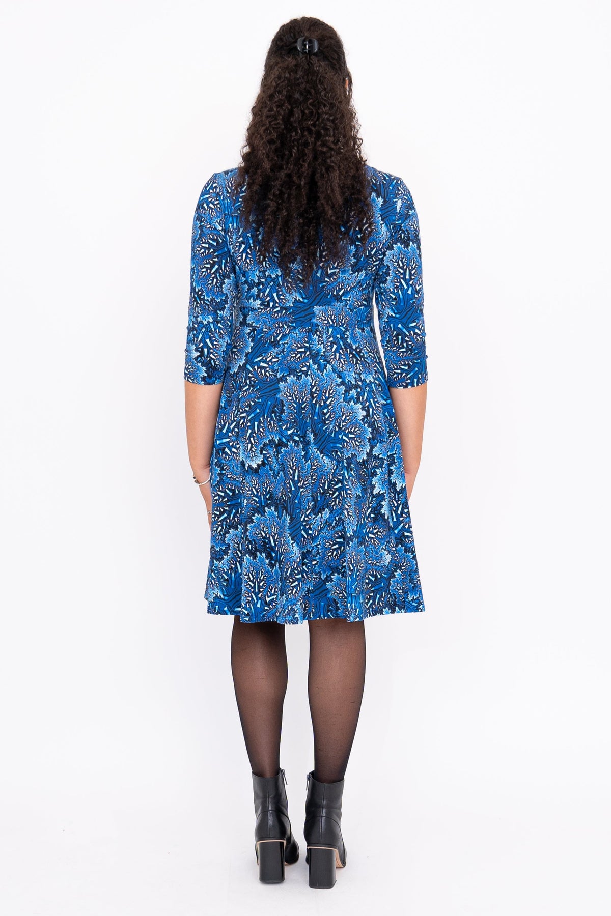 Pamela 3/4 Dress, Cobalt Fossil, Bamboo