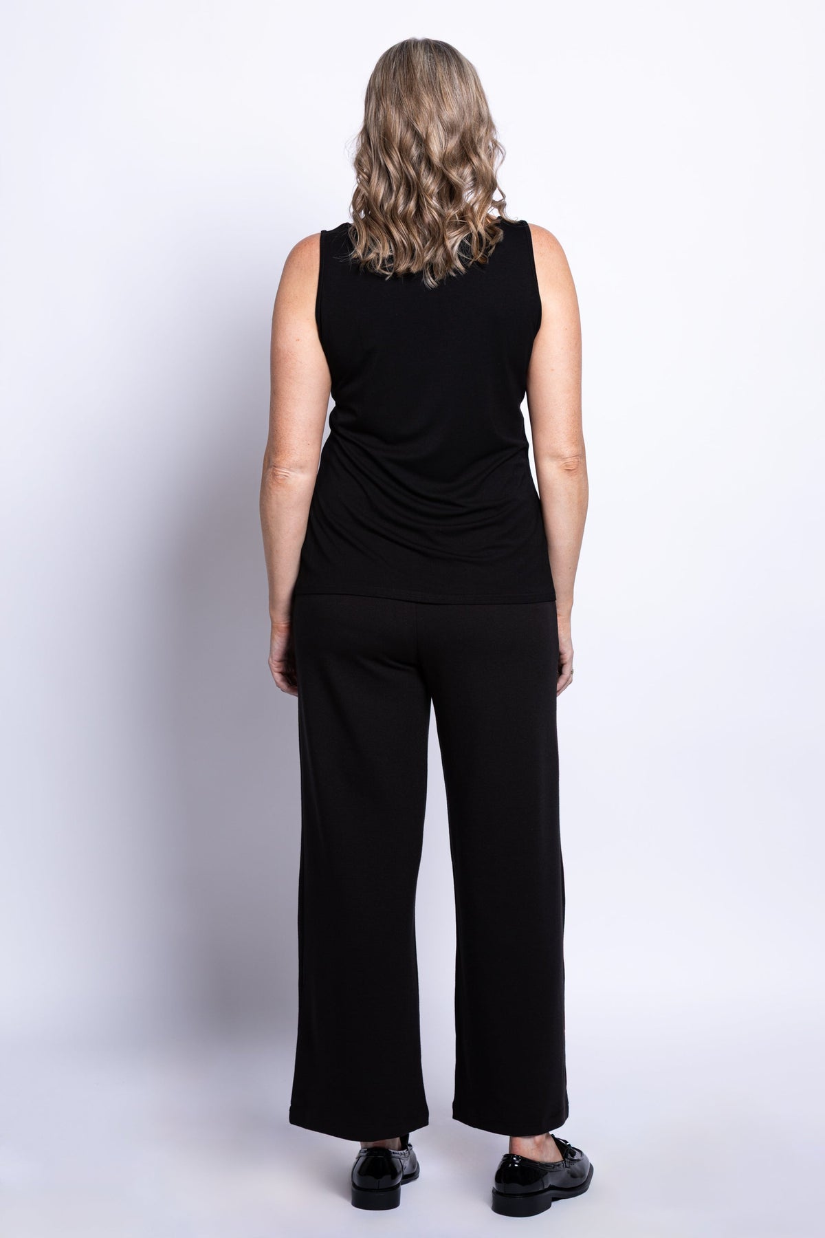 Avalon Tank, Black, Bamboo.