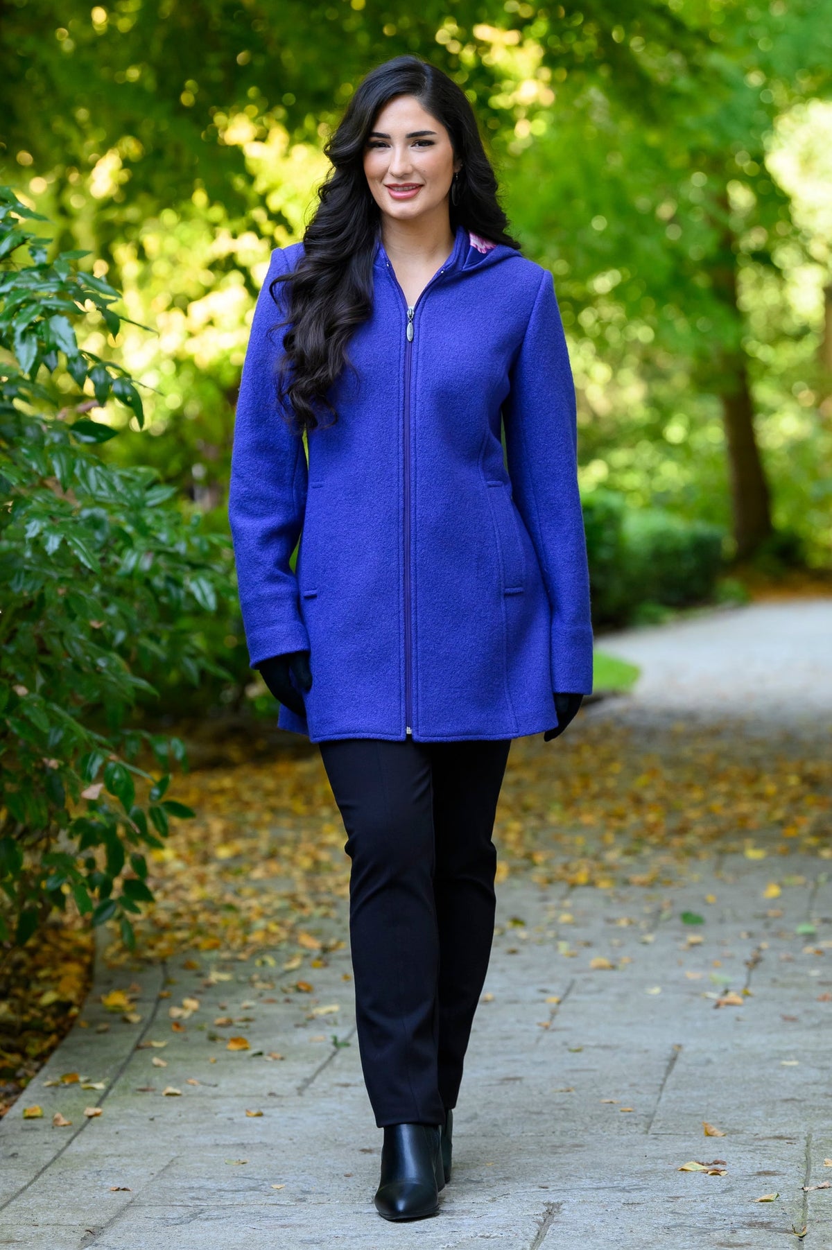 Pender Coat, Vivid Blue, Wool Viscose