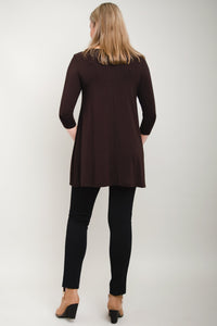 Perfect Tunic, Coffee, Bamboo- Final Sale