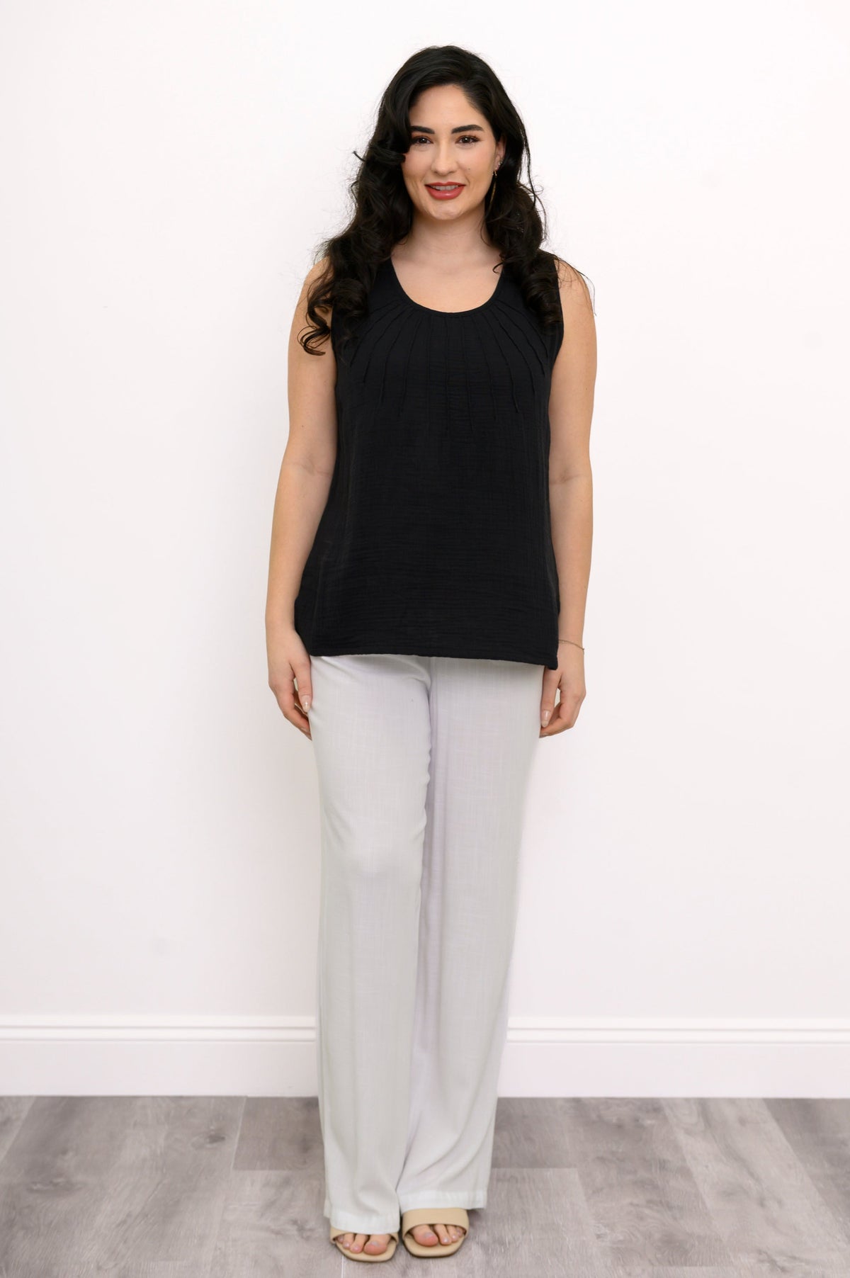 Pleat Tank, Black