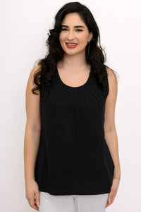 Pleat Tank, Black