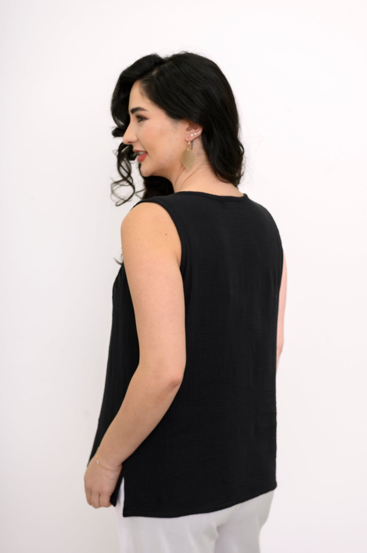 Pleat Tank, Black