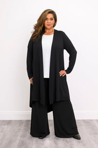 Priscilla Jacket, Black, Bamboo
