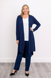 Priscilla Jacket, Indigo, Bamboo