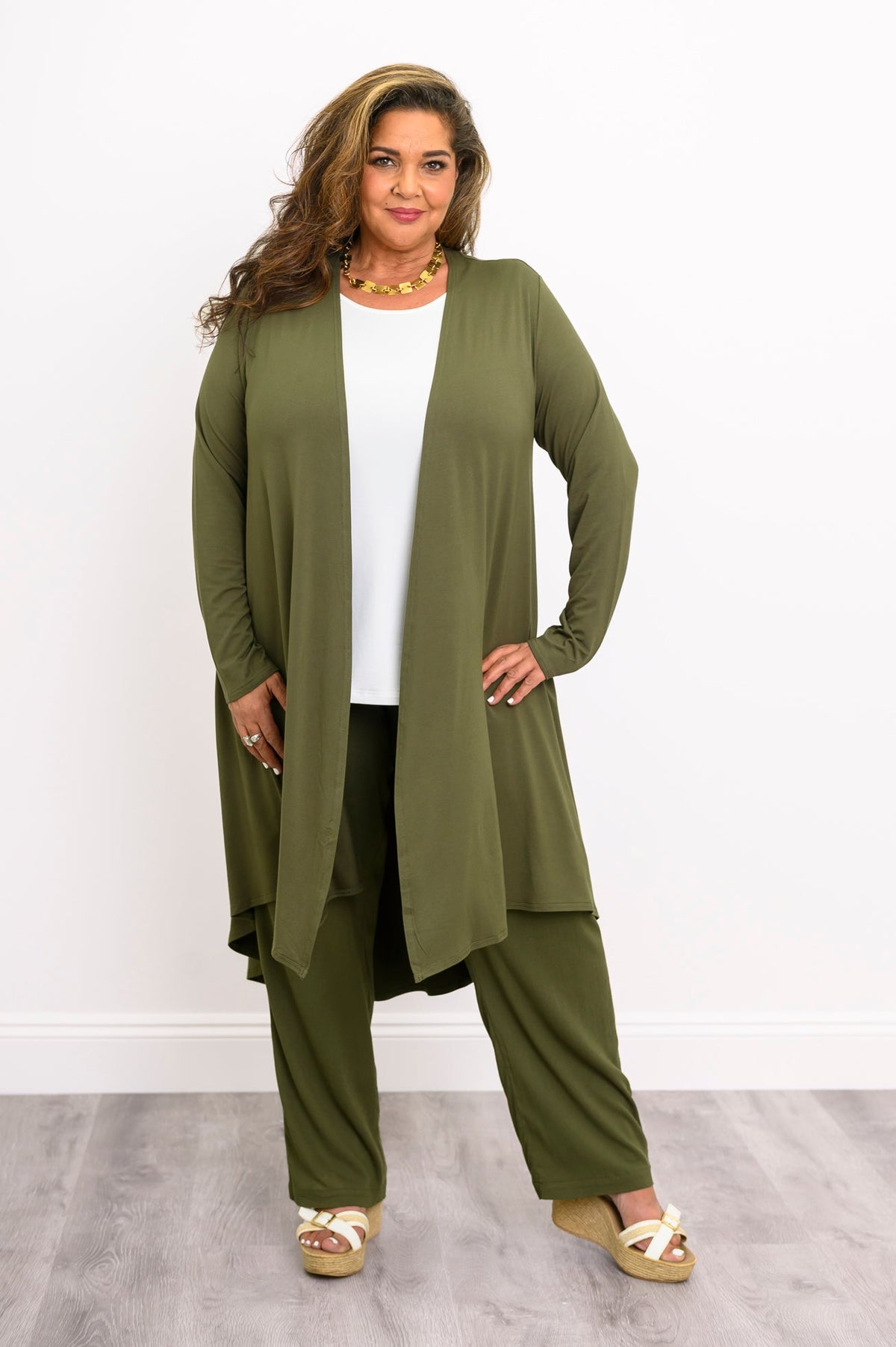 Priscilla Jacket, Khaki, Bamboo