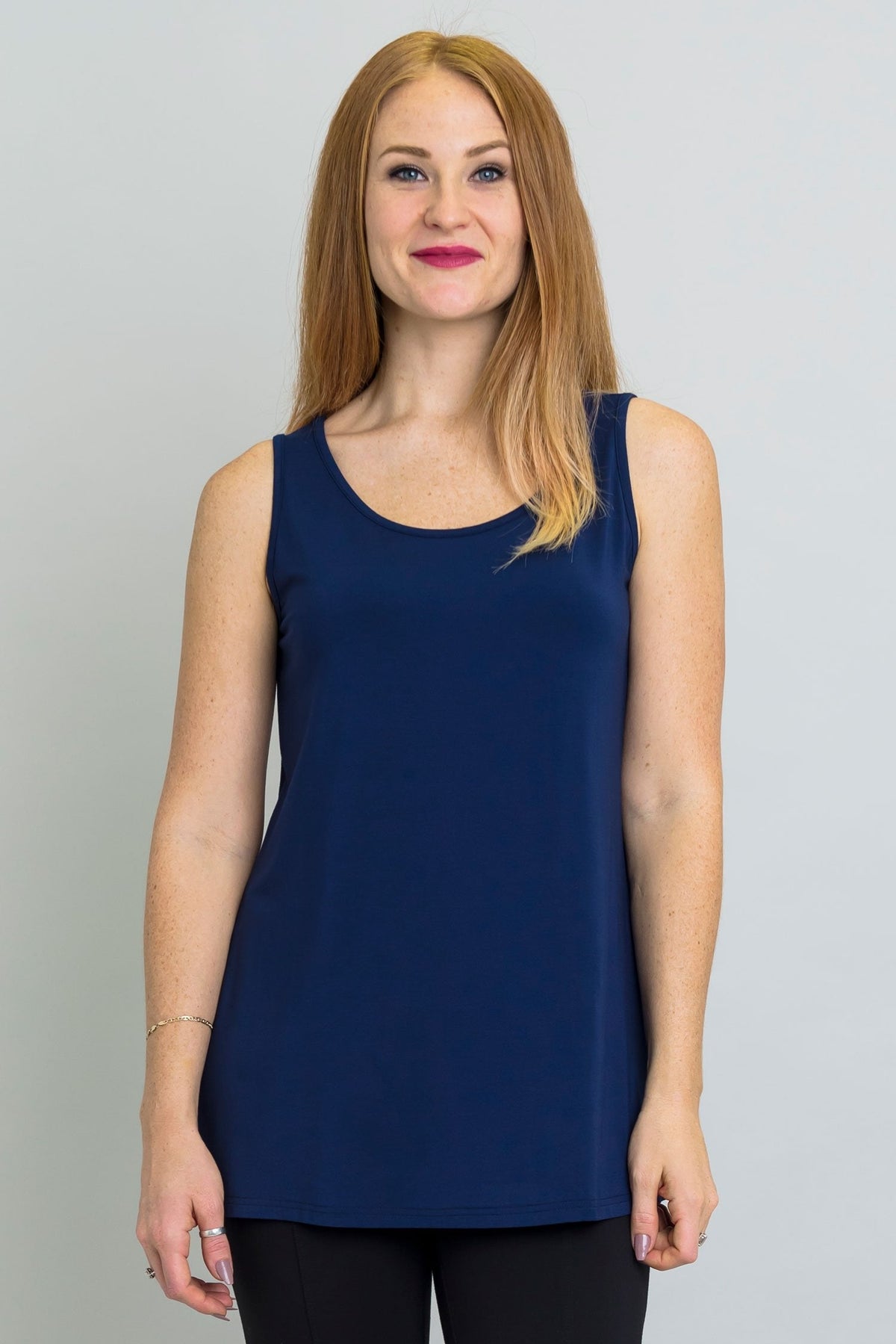 Relaxed Tank, Indigo, Bamboo - Final Sale