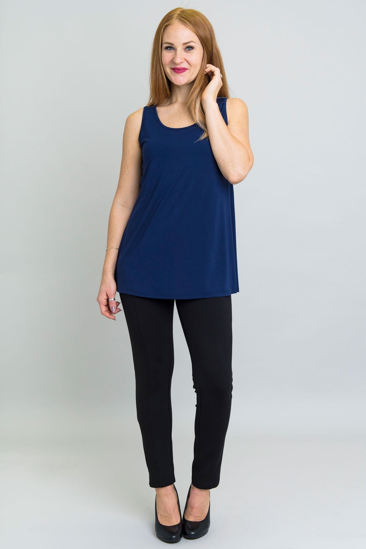 Relaxed Tank, Indigo, Bamboo - Final Sale