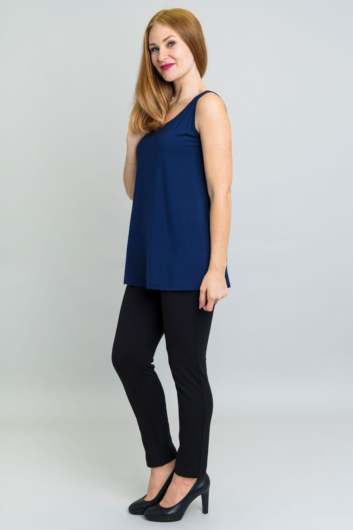 Relaxed Tank, Indigo, Bamboo - Final Sale