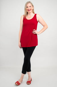 Relaxed Tank, Lipstick, Bamboo - Final Sale