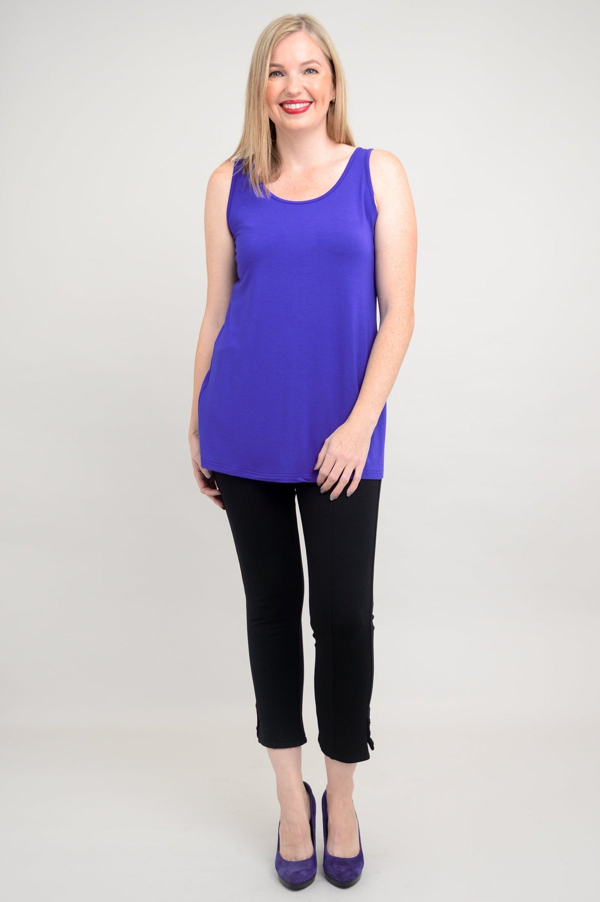 Relaxed Tank, Violet, Bamboo