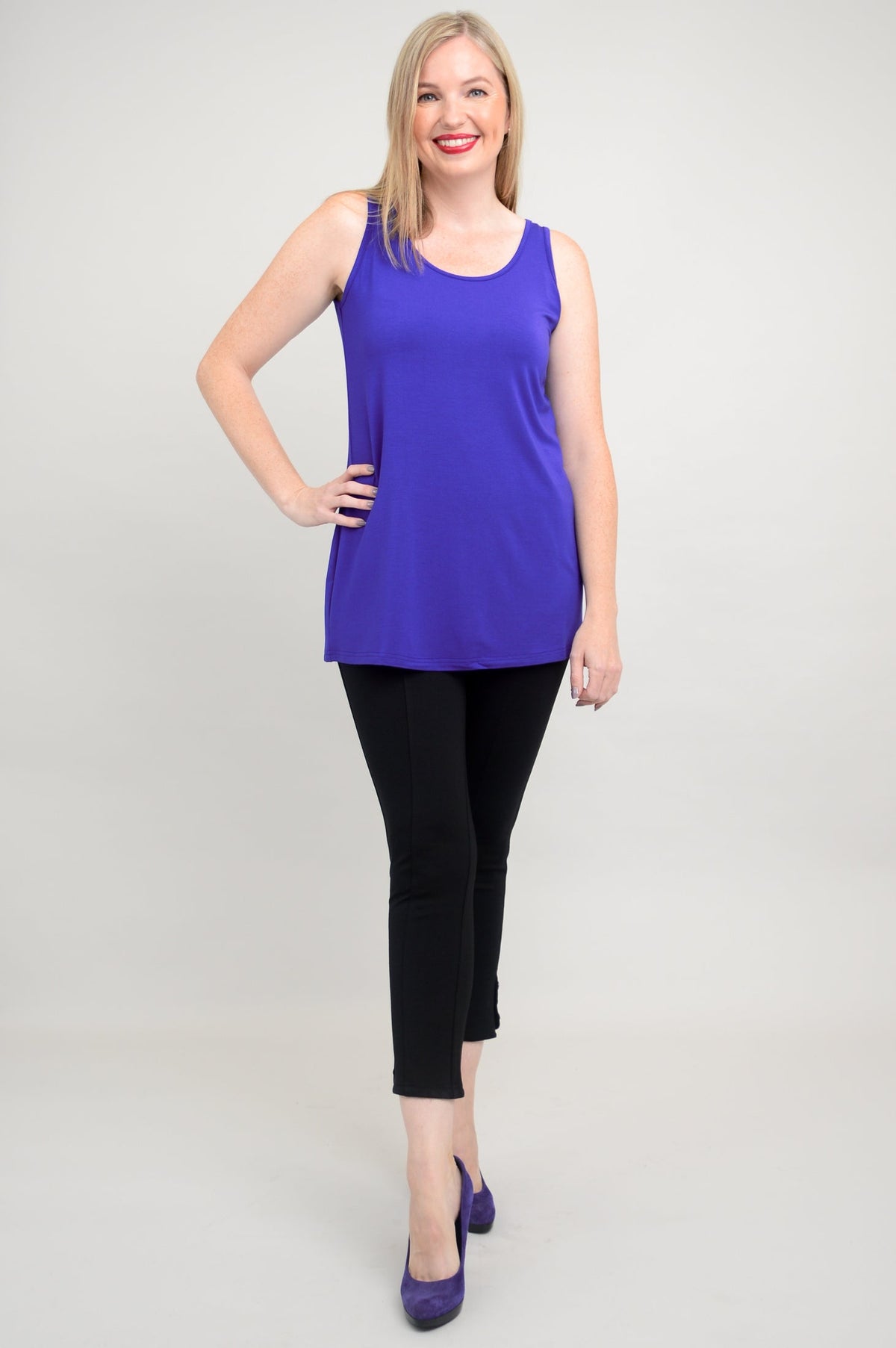 Relaxed Tank, Violet, Bamboo - Final Sale