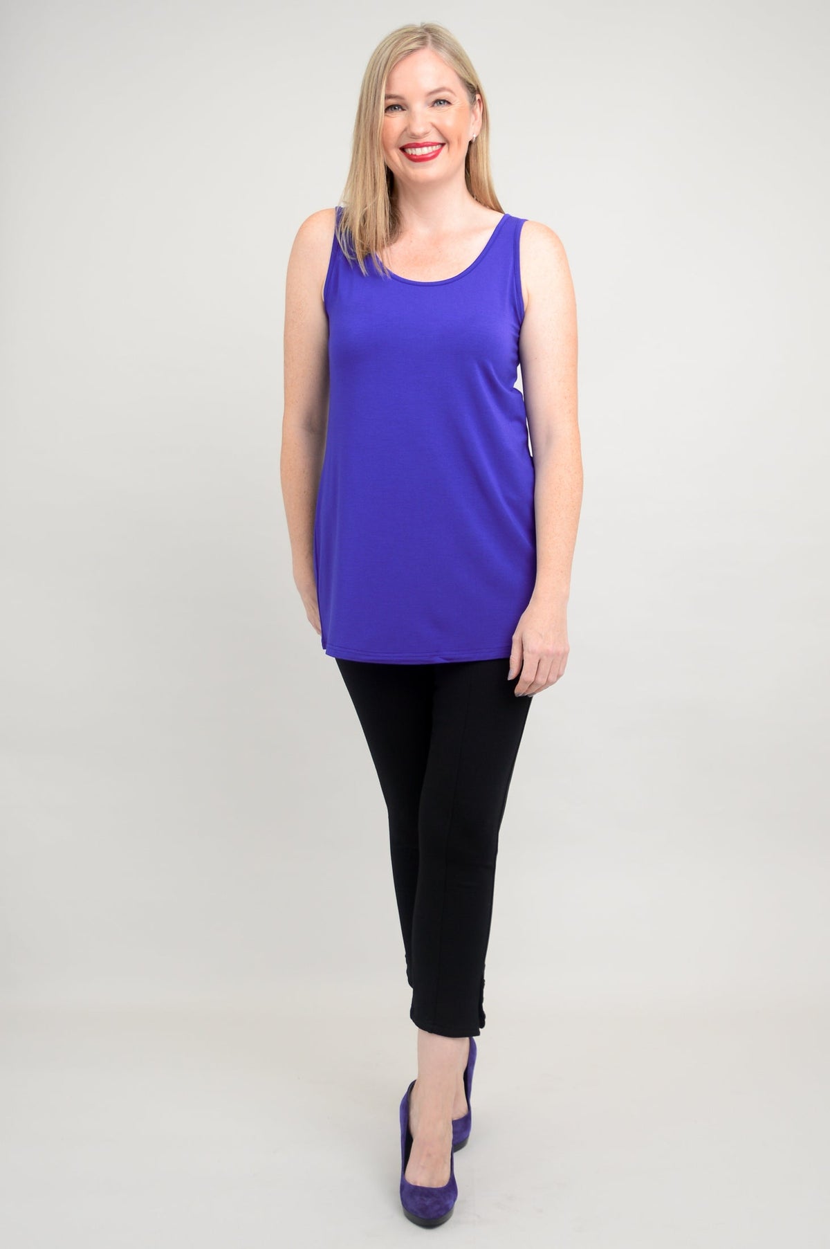 Relaxed Tank, Violet, Bamboo