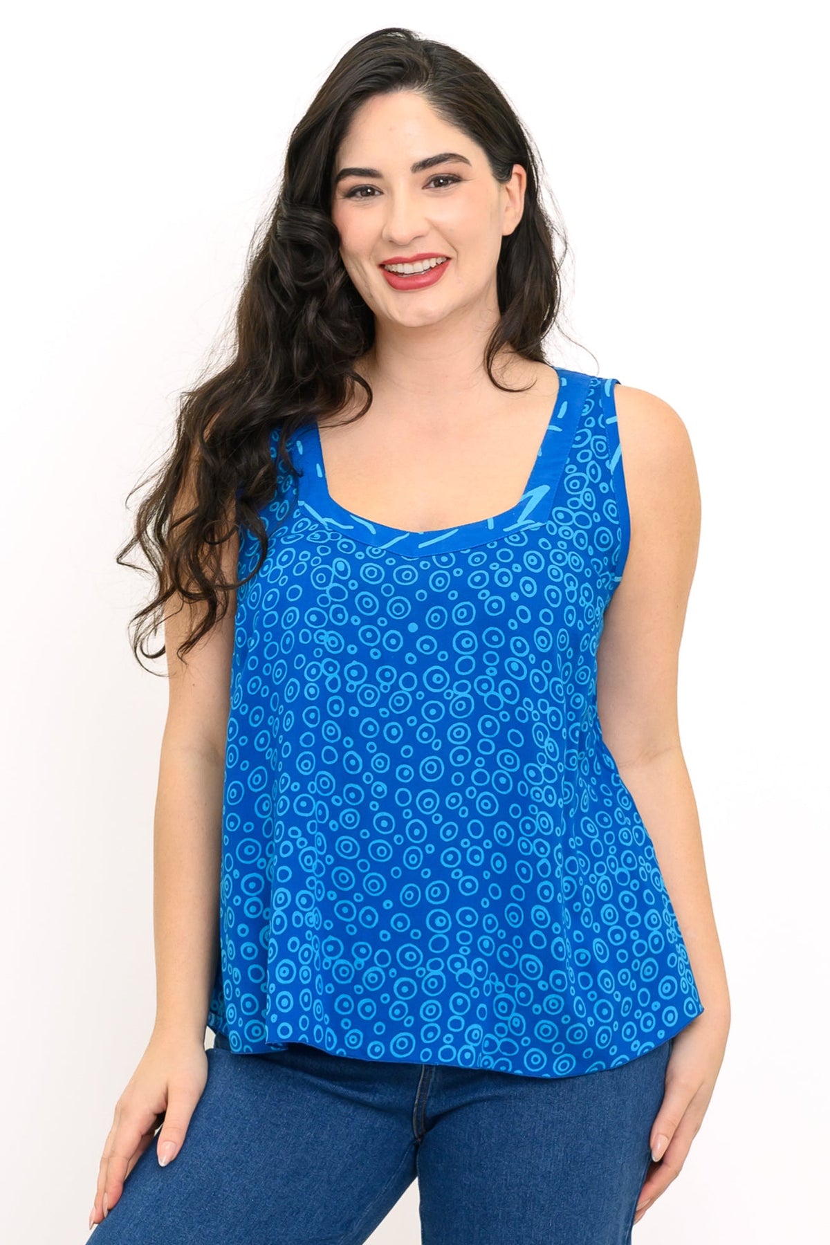 Rena Tank, Blue Bubbles