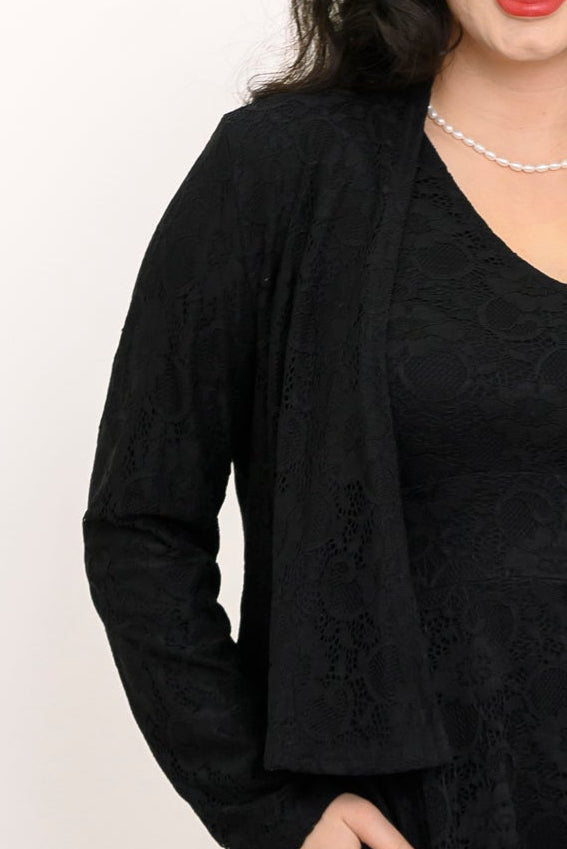 Renata Jacket, Black, Bamboo