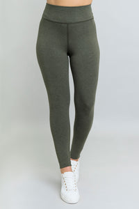 Riley Legging, Yarn Dye Khaki, Bamboo - Final Sale