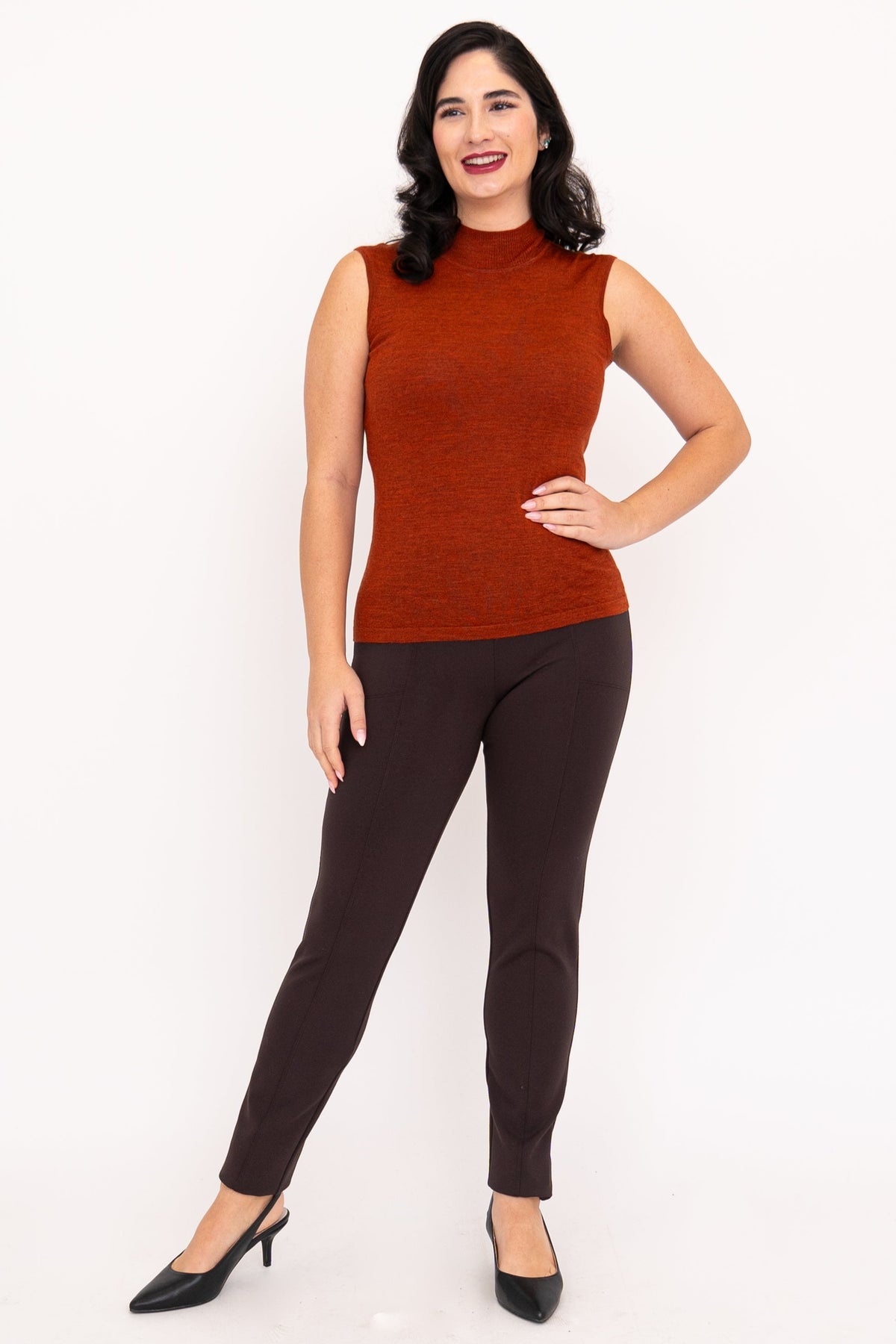 Rita Sweater, Bronze, Merino Wool