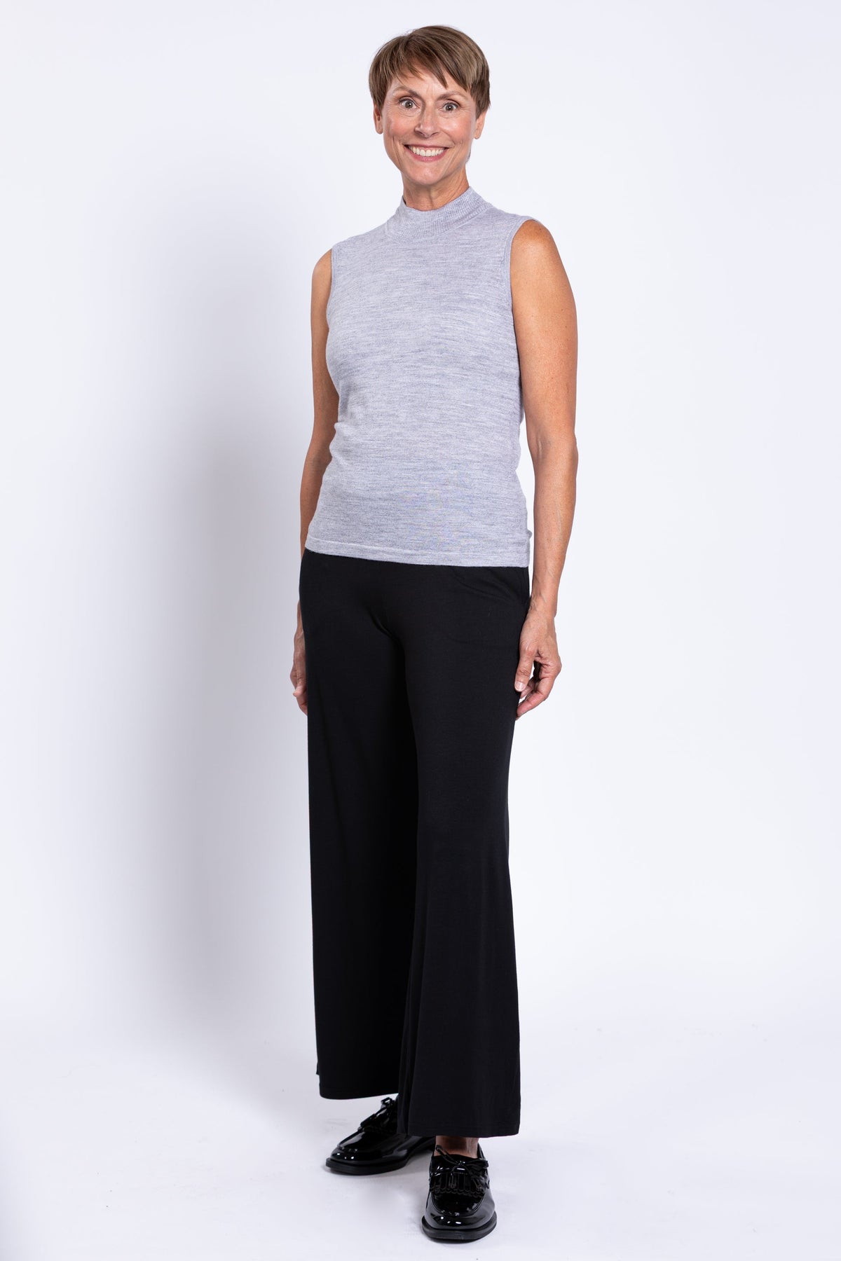 Rita Sweater, Charcoal Lite, Merino Wool