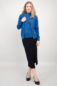 Rita Sweater, Blue, Merino Wool
