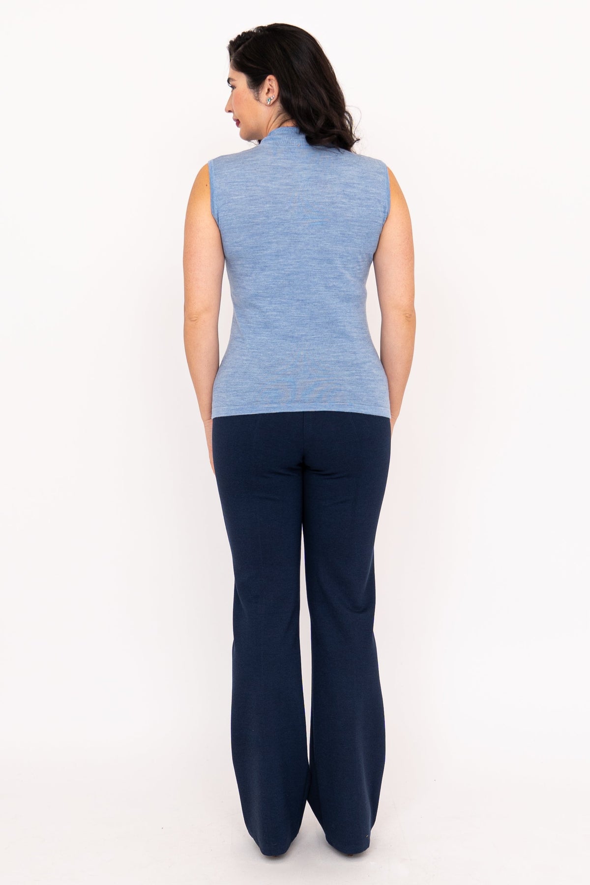 Rita Sweater, Soft Blue, Merino Wool