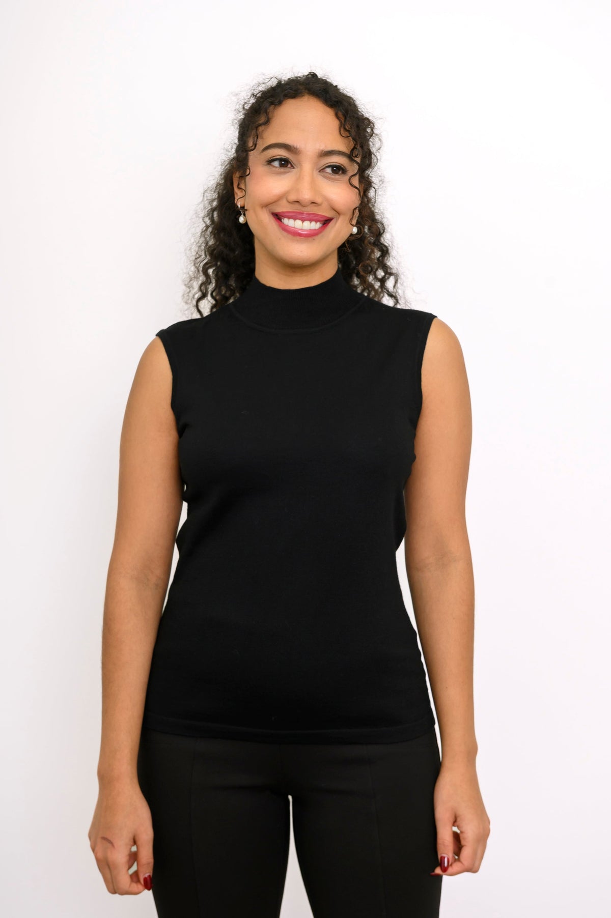 Rita Sweater, Black, Merino Wool