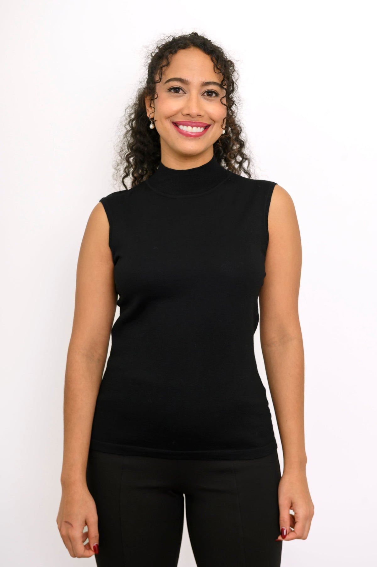 Rita Sweater, Black, Merino Wool