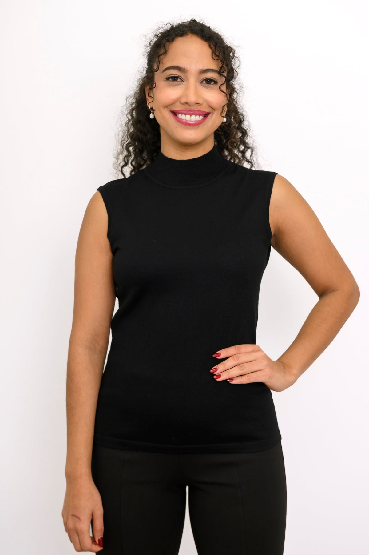 Rita Sweater, Black, Merino Wool