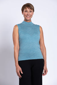 Rita Sweater, Teal Lite, Merino Wool