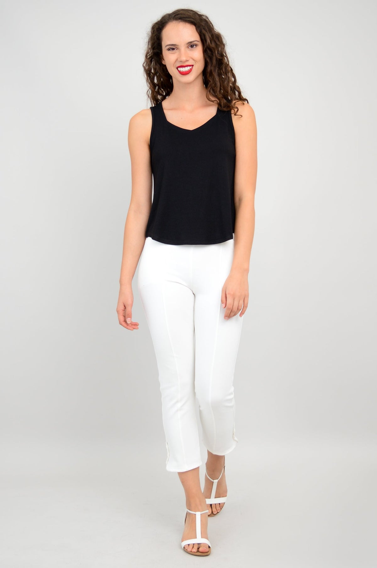 Ritzy Tank, Black, Bamboo