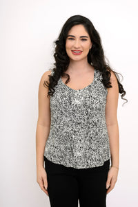 Ritzy Tank, BW Rosette, Bamboo