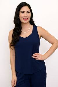 Ritzy Tank, Indigo, Bamboo