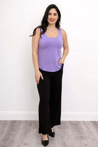 Ritzy Tank, Lavender, Bamboo