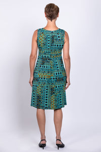 Roam Dress, Teal Ways, Bamboo