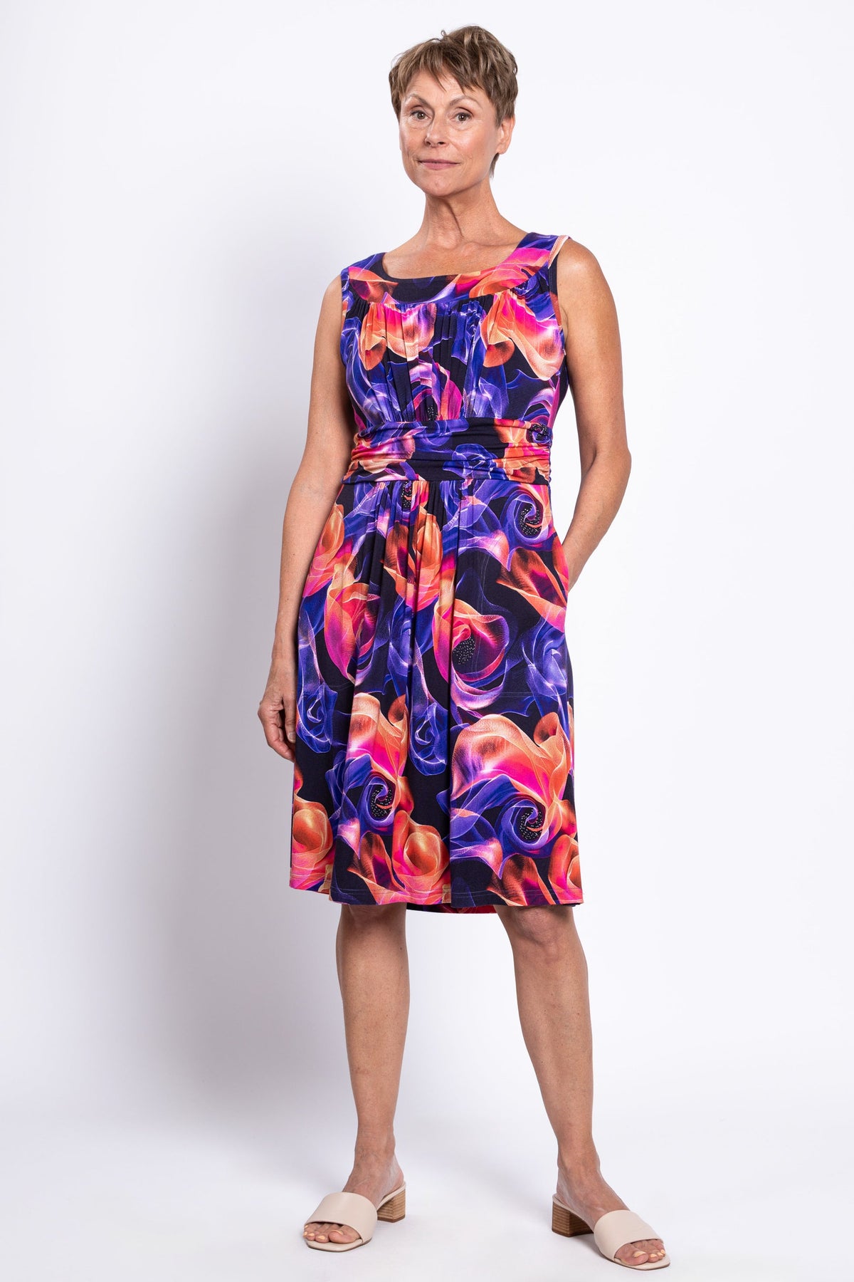 Roam Dress, Violet Daze, Bamboo