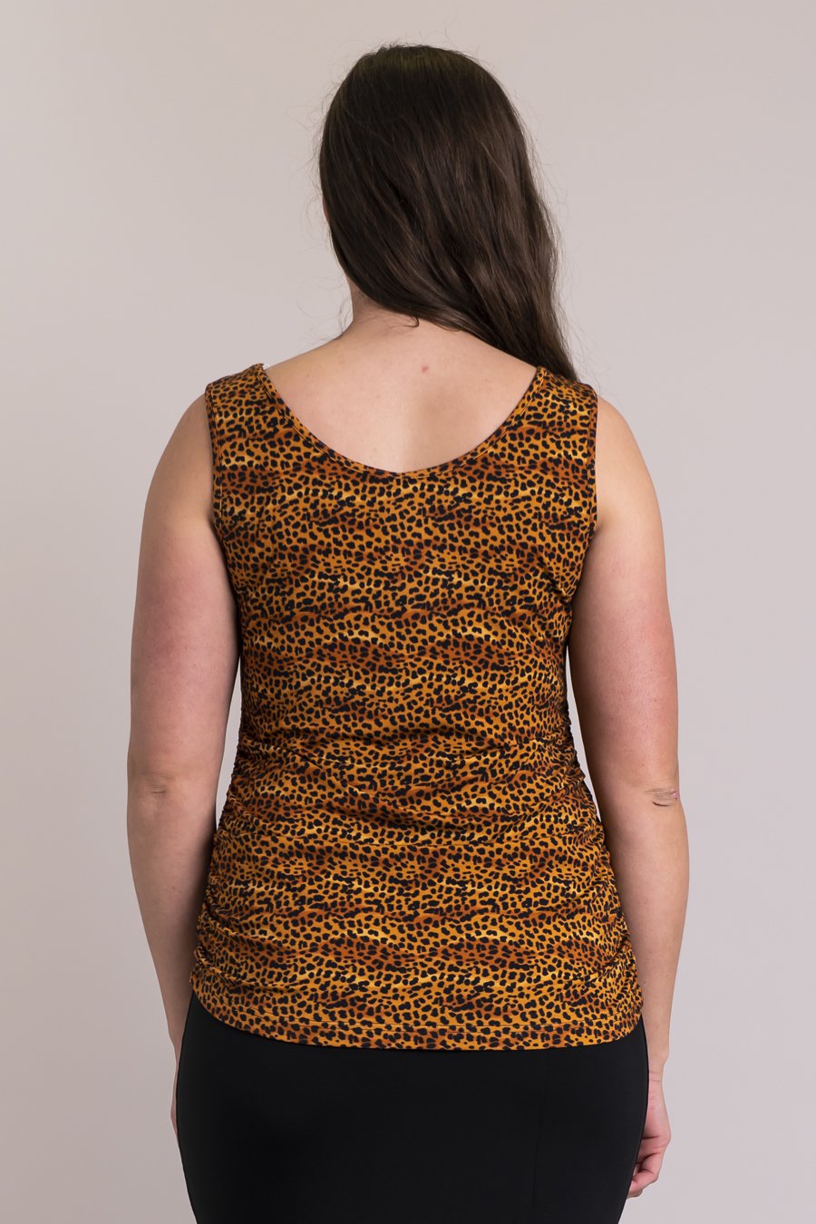 Roberta Tank, Golden Cheetah, Bamboo- Final Sale