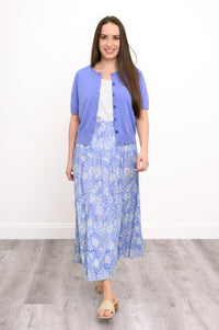Roma Skirt, Peri Teatime, Linen Bamboo