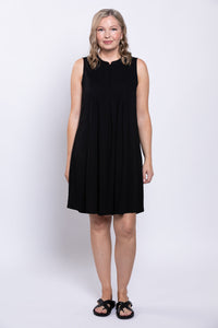 Rosalie Dress, Black, Linen Bamboo