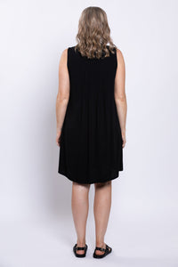 Rosalie Dress, Black, Linen Bamboo