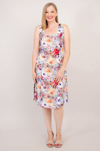 Sara Dress, Wilderberry, Woven Bamboo