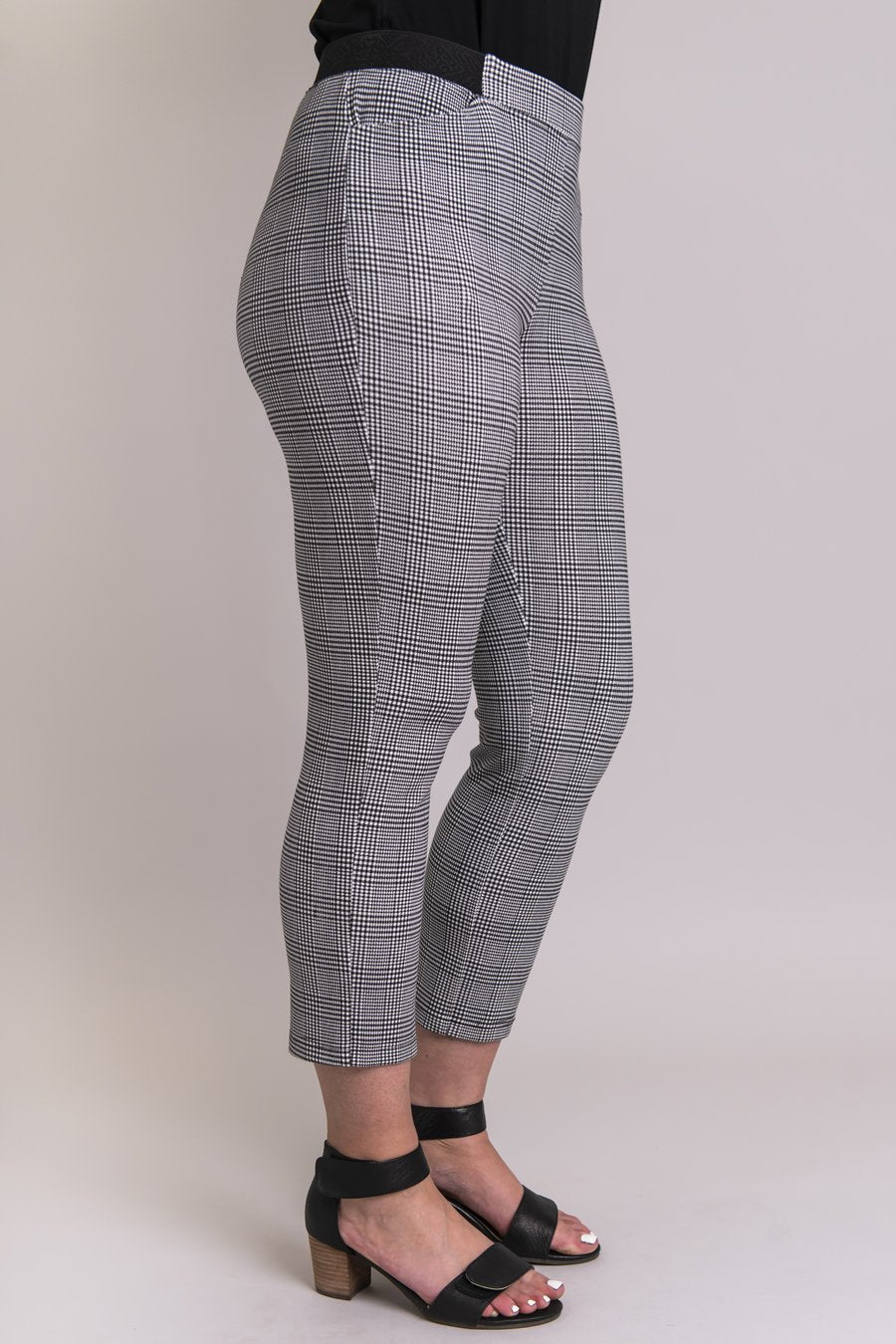 Satine Crop Pant, Classy Tartan, Modal - Final Sale